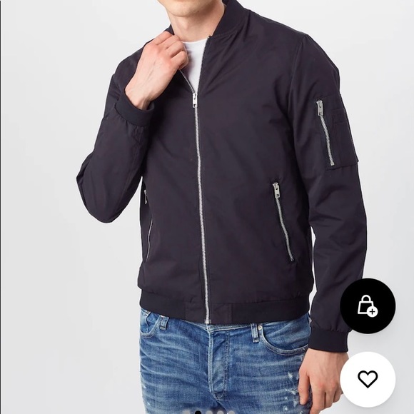 Jack and Jones Black Bomber jacket - Picture 4 of 6